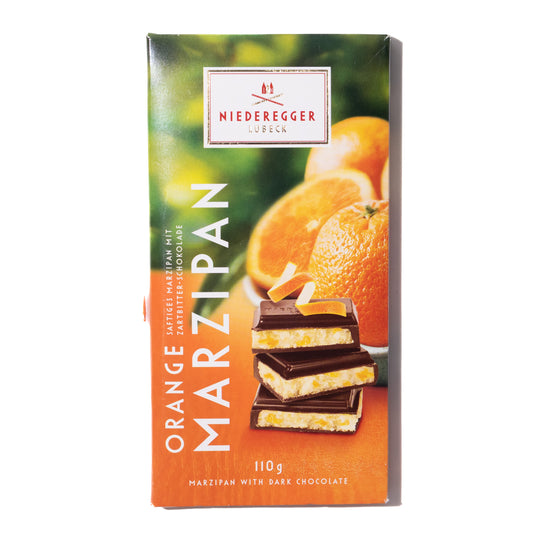 Niederegger Orange Marzipan Bar in Dark Chocolate, 3.88oz