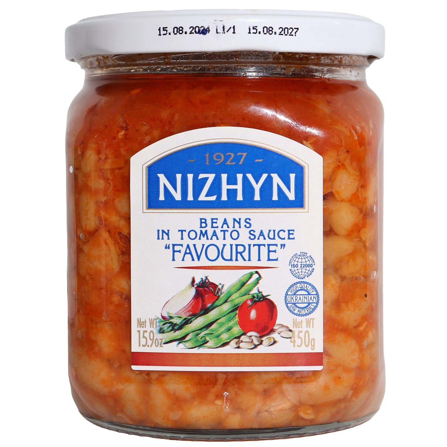 Nizhyn Favourite Beans in Tomato Sauce, 15.9oz