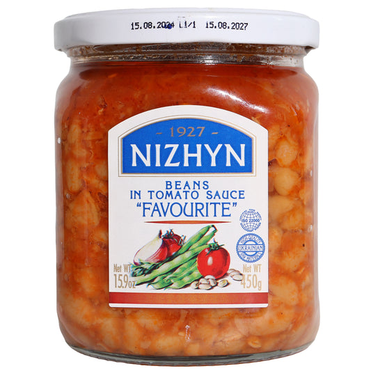 Nizhyn Favourite Beans in Tomato Sauce, 15.9oz