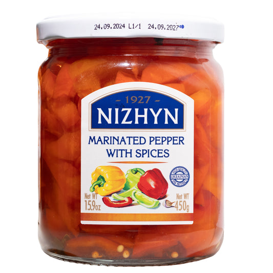 Nizhyn Marinated Pepper with Spices, 15.9oz