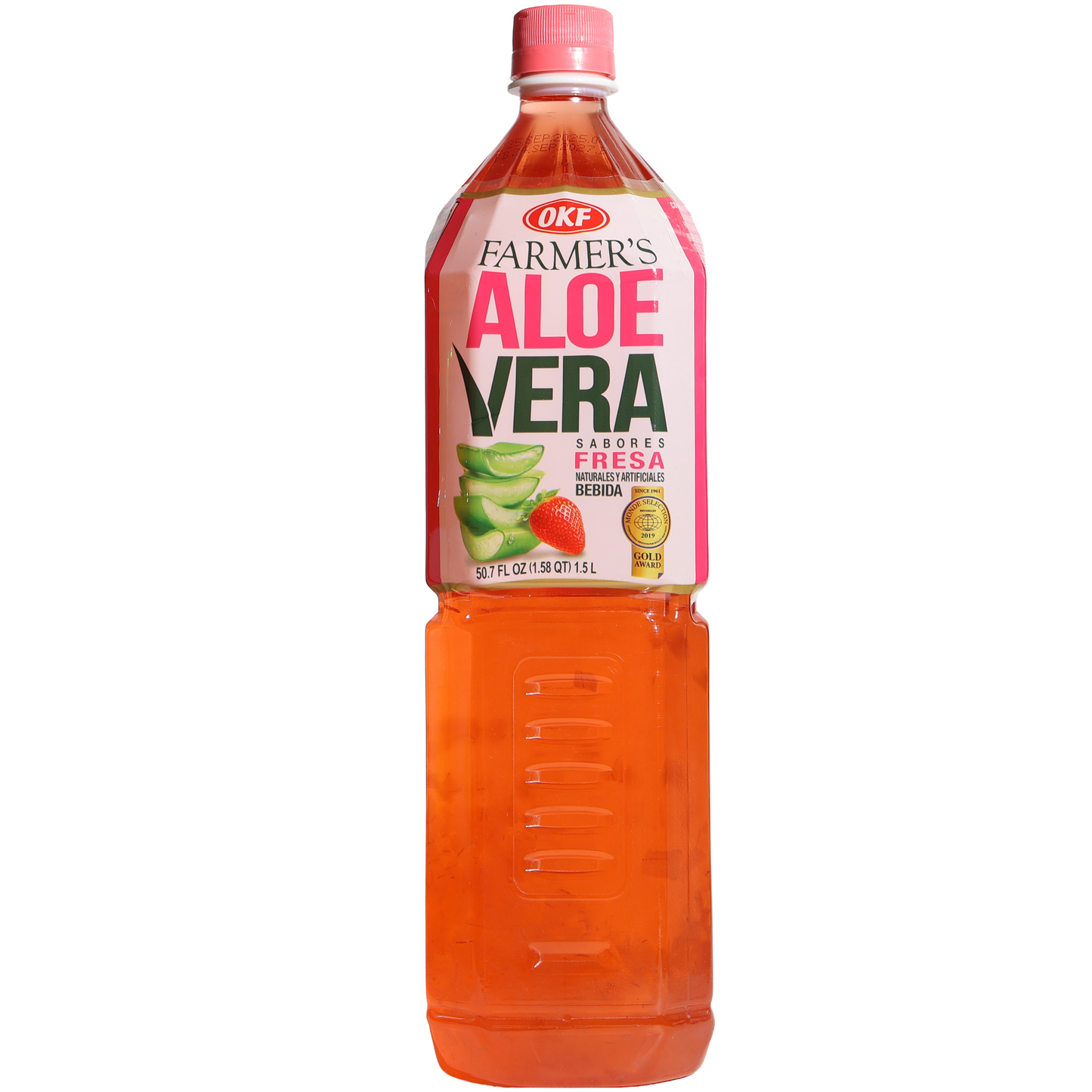 OKF Farmer’s Aloe Vera Strawberry Drink, 50.7fl oz