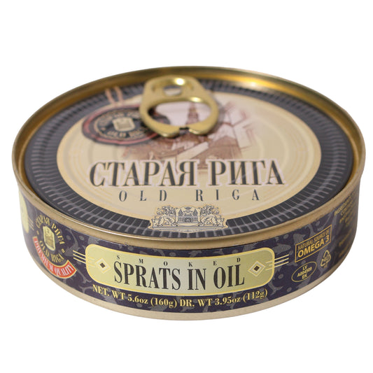 Old Riga Smoked Sprats in Oil, 5.6oz