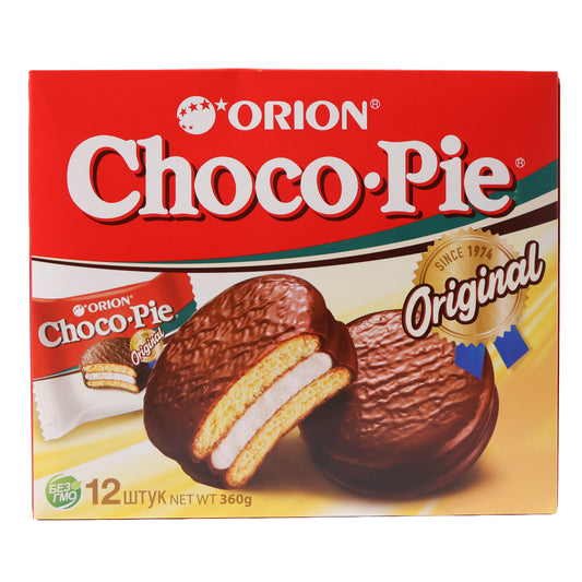 Orion Choco-Pie Original Chocolate Coated Snack Cakes, 12.69oz