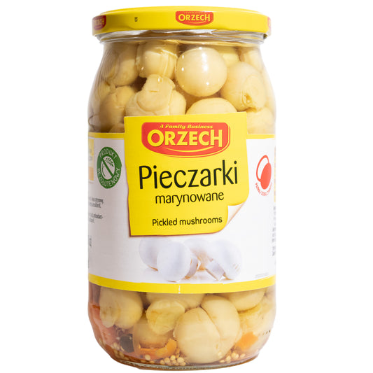 Orzech Pieczarki Marynowane Pickled Mushrooms, 26.81oz