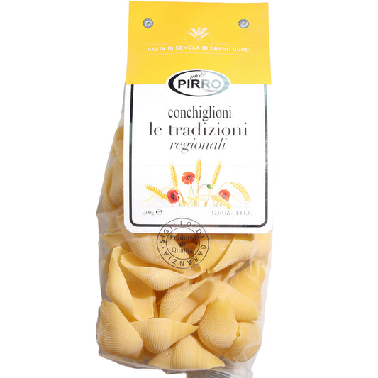 Pasta Pirro Conchiglioni Le Tradizioni Regionali Shell Pasta, 17.6oz