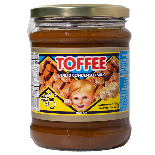 Pervomaisky Toffee Boiled Condensed Milk Non-Fat, 16.58oz