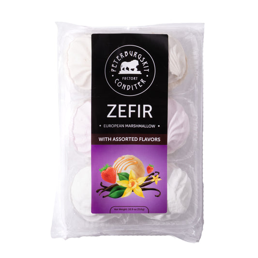 Peterburgskiy Conditer Zefir Assorted Flavors European Marshmallow, 10.9oz