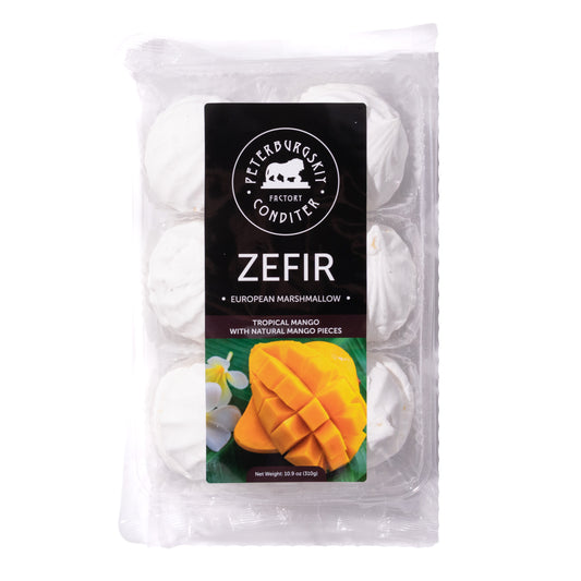 Peterburgskiy Conditer Zefir Tropical Mango European Marshmallow, 10.9oz