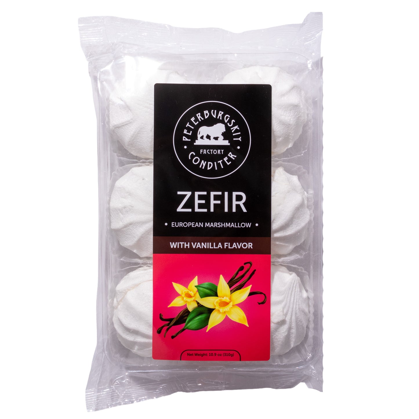 Peterburgskiy Conditer Zefir Vanilla European Marshmallow, 10.9oz