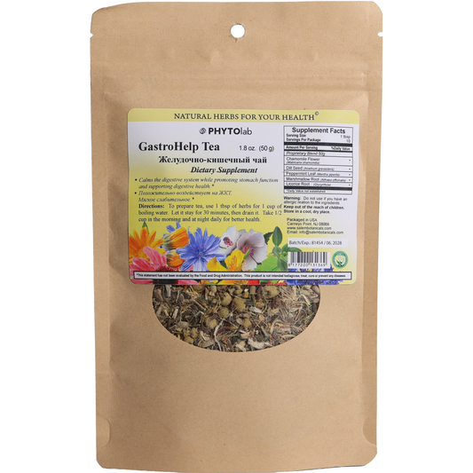 PhytoLab GastroHelp Tea Herbal Blend, 1.8oz