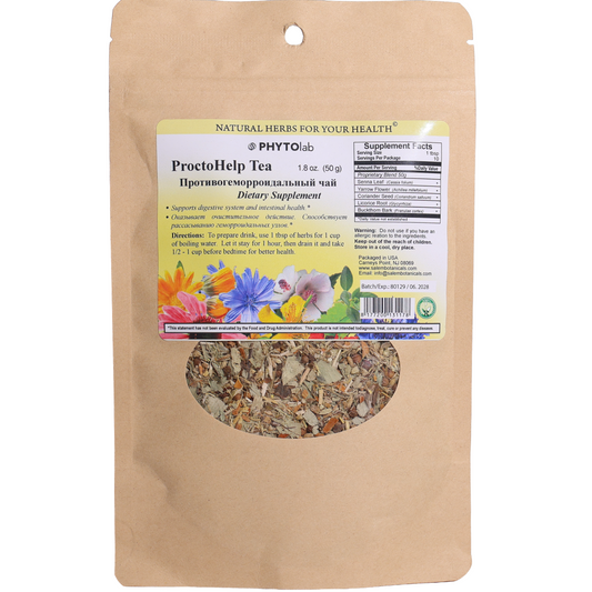 PhytoLab ProctoHelp Tea Herbal Blend, 1.8oz