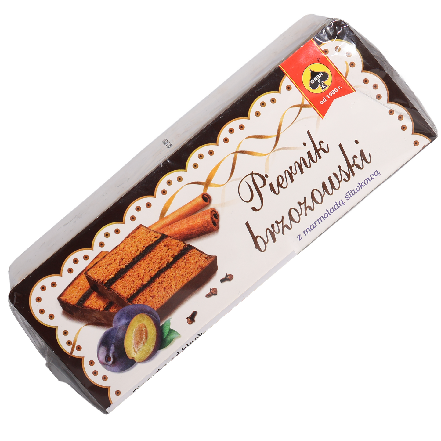 Piernik Brzozowski Gingerbread Block w/ Plum Marmalade, 10.58oz