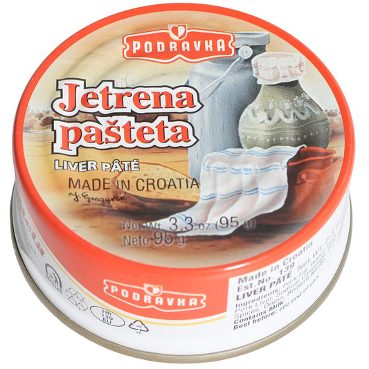 Podravka Jetrena Pašteta Liver Pâté, 3.3oz