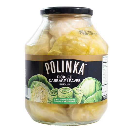 Polinka Pickled Cabbage Leaves in Rolls, 51.85oz
