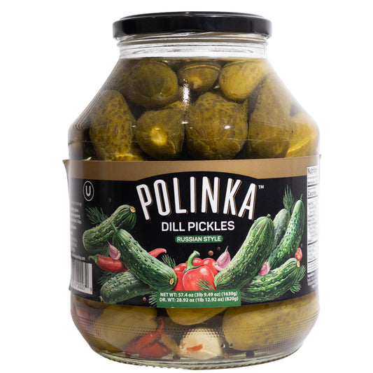 Polinka Russian Style Dill Pickles, 57.4oz