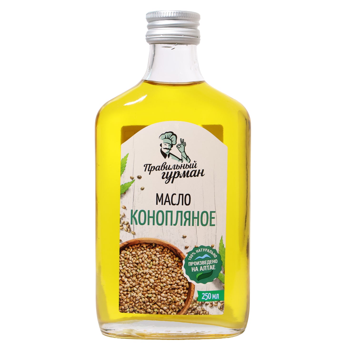 Pravilniy Gurman Unrefined Hemp Seed Oil, 8.45 fl oz