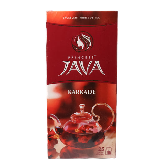 Princess Java Karkade Hibiscus Tea Bags, 25 Tea Bags