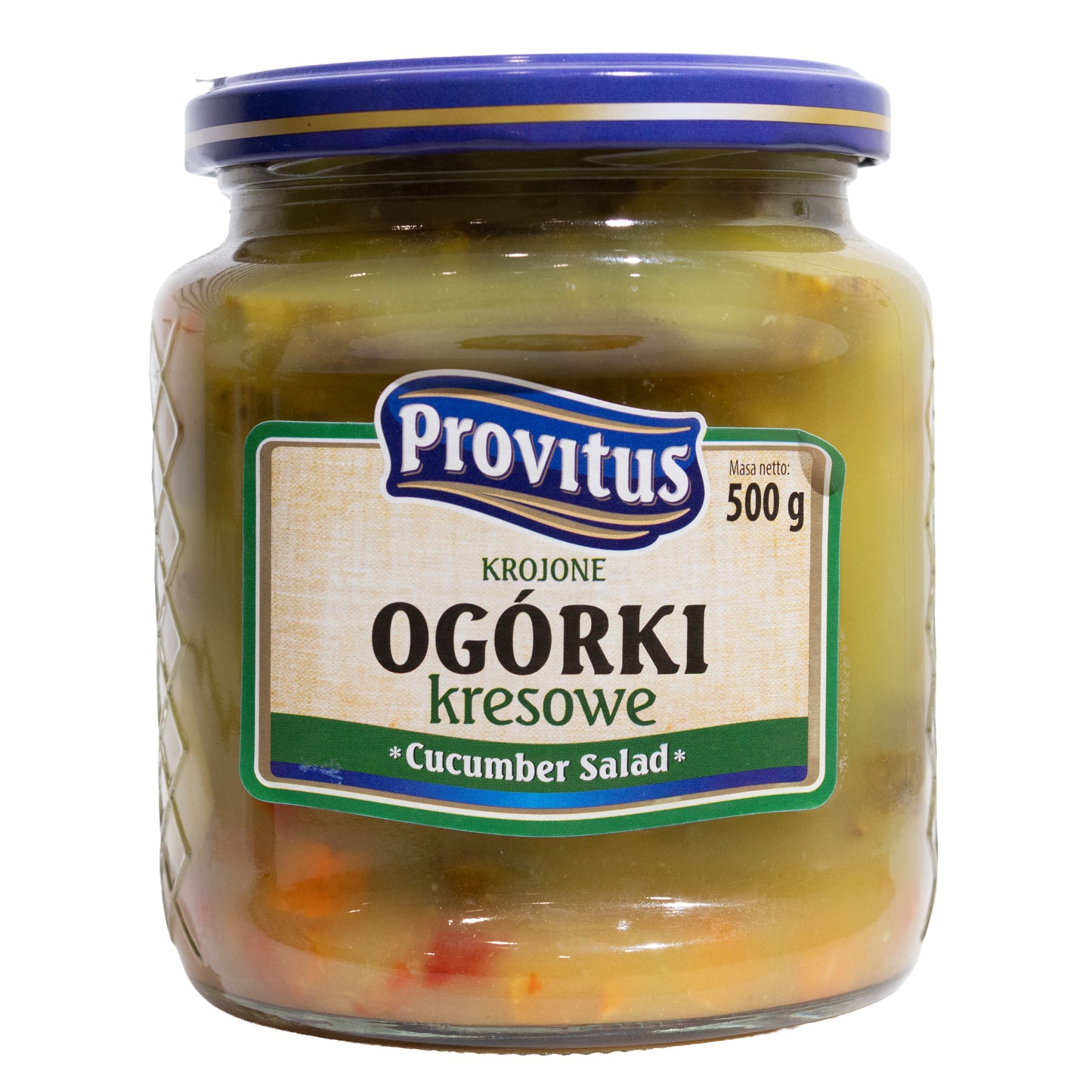 Provitus Ogórki Kresowe Krojone Cucumber Salad, 17.6oz