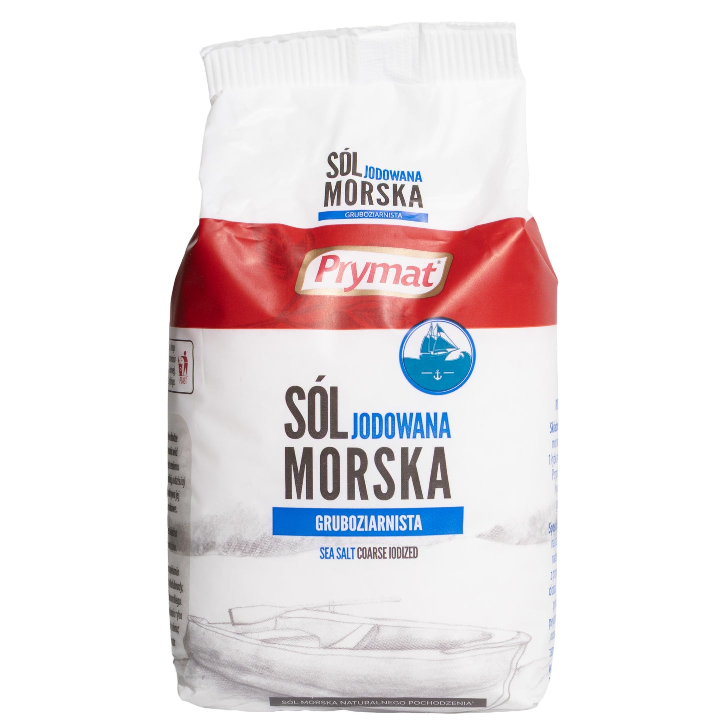 Prymat Iodized Coarse Sea Salt, 28.2oz