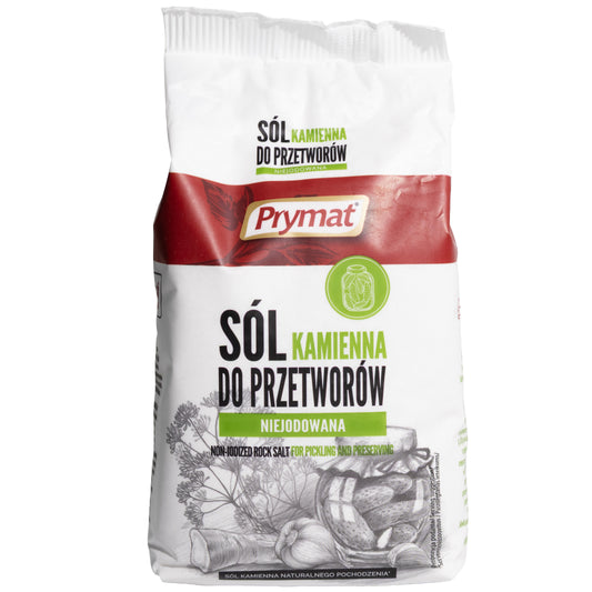 Prymat Non-Iodized Rock Salt for Pickling and Preserving, 35.27oz