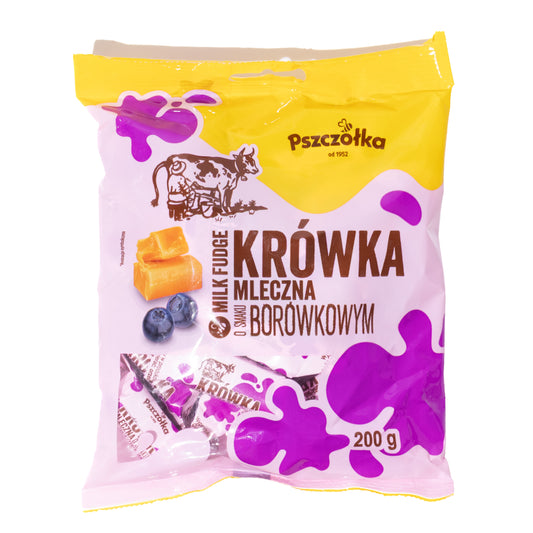 Pszczolka Krowka Mleczna Blueberry Milk Fudge Candies, 7.05oz