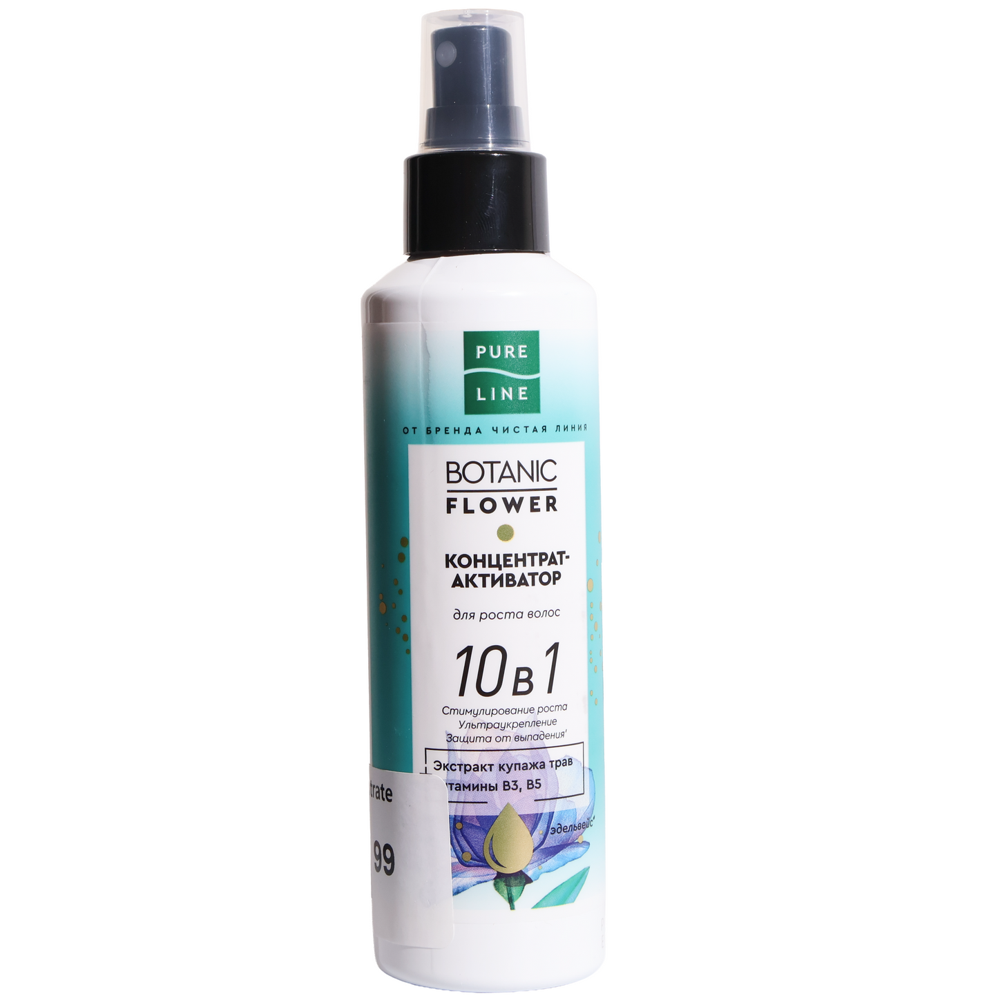 Pure Line Botanic Flower 10-in-1 Hair Growth Activator Concentrate, 5.4 fl oz