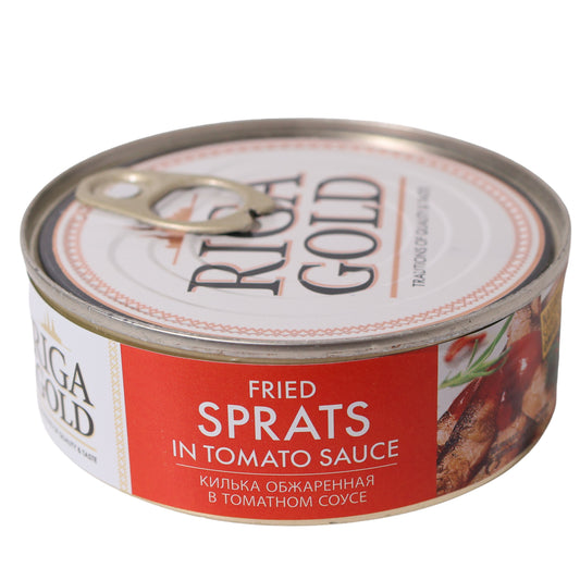 Riga Gold Fried Sprats in Tomato Sauce, 8.47oz