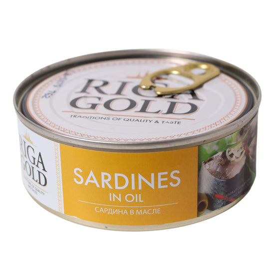 Riga Gold Sardines in Oil, 8.47oz