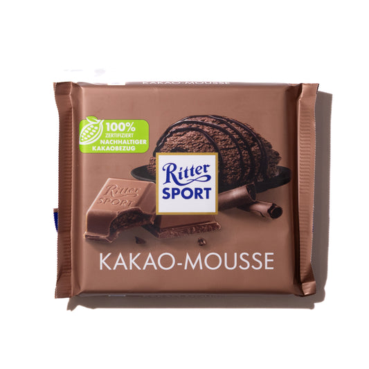 Ritter Sport Cocoa Mousse Milk Chocolate Bar, 3.5oz
