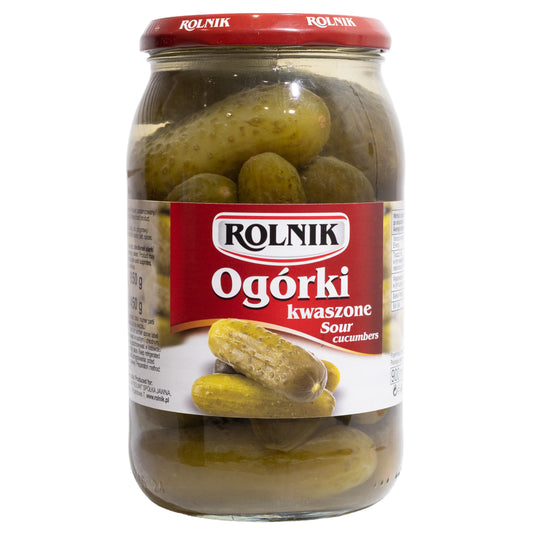 Rolnik Ogórki Kwaszone Sour Cucumbers, 29.98oz