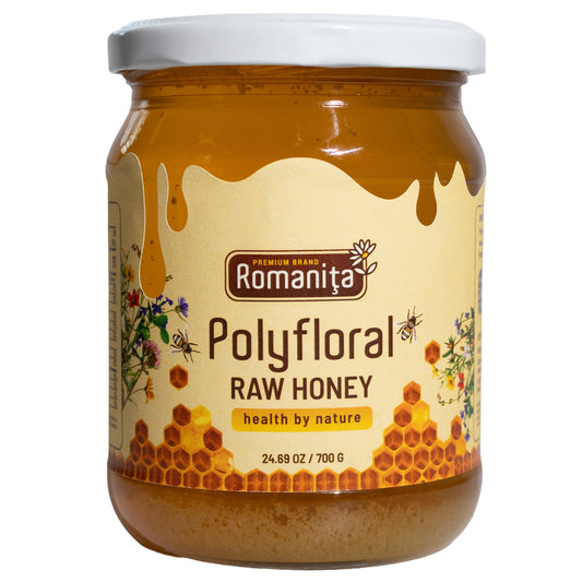 Romanita Polyfloral Raw Honey, 24.69oz