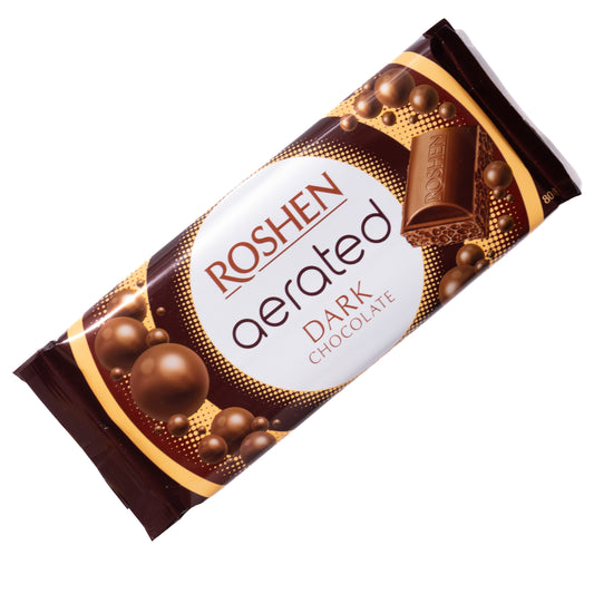Roshen Aerated Dark Chocolate Bar, 2.8oz