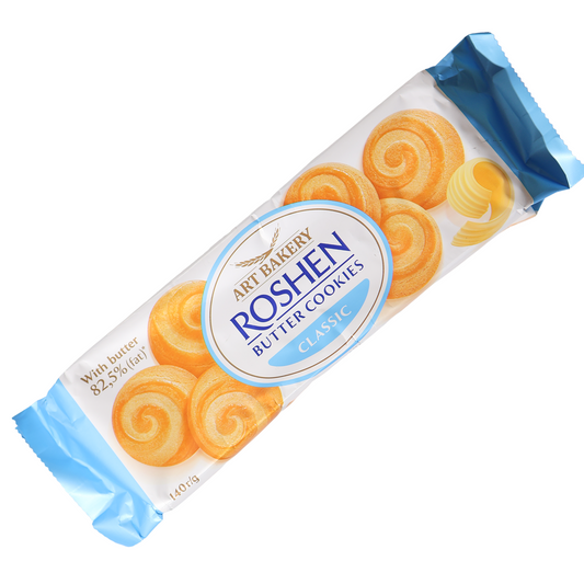 Roshen Art Bakery Classic Butter Cookies, 4.94oz