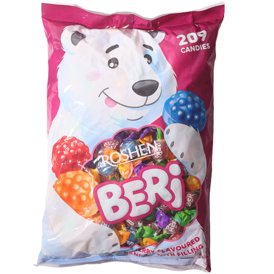 Roshen Beri Berry Flavored Hard Candies with Filling, 2.2lb