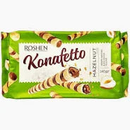 Roshen Konafetto Хрустящие вафли с орехами, 140г