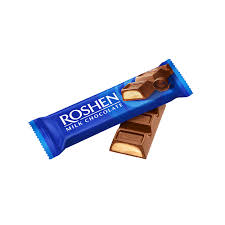 Roshen Milk Chocolate Bar with Creme Brulee filling, 43g
