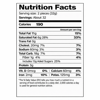 Конфеты Roshen Mont Blanc с дробленым миндалем, 1кг