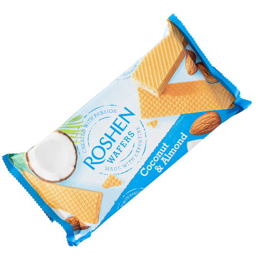 Roshen Wafers Coconut & Almond, 7.62oz