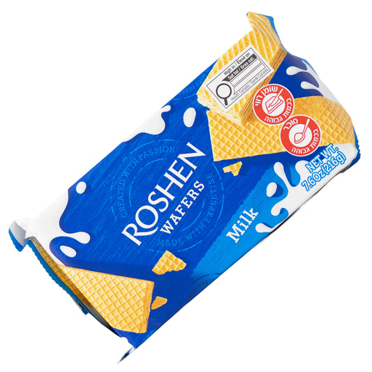 Roshen Wafers Milk with Milk Cream Filling, 7.6oz