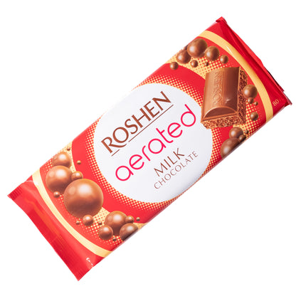 Roshen Aerated Vanilla Milk Chocolate Bar, 2.8oz