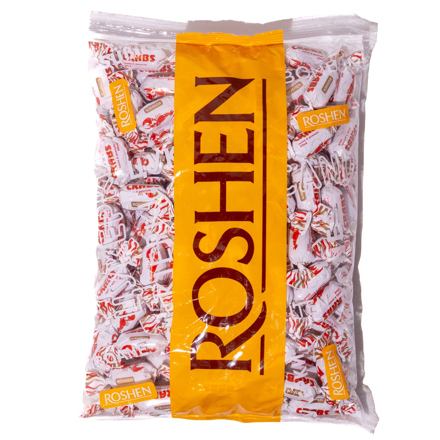 Roshen Crabs Candies with Cocoa-Peanut Filling, 2.2lb