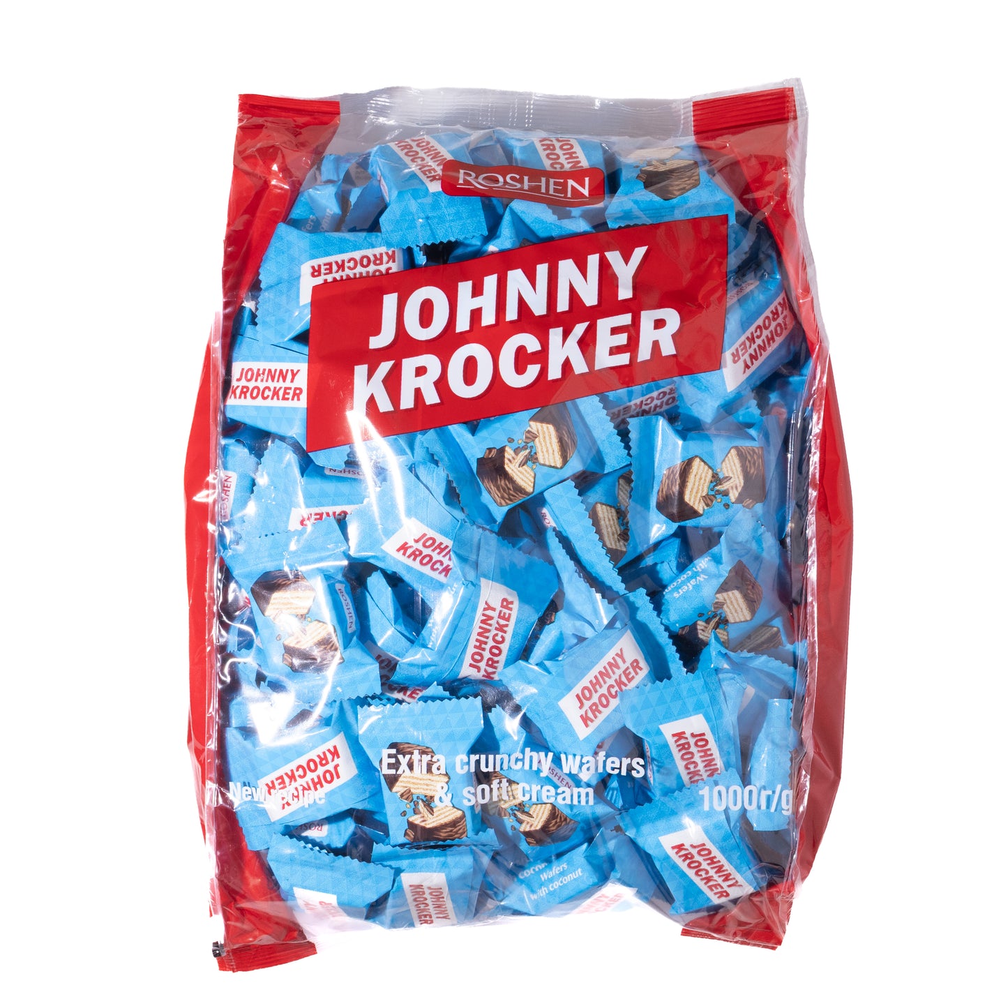 Roshen Johnny Krocker Coconut Wafer Candies, 2.2lb