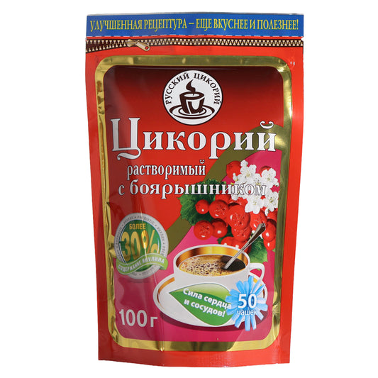 Russkiy Tsikoriy Soluble Chicory with Hawthorn Instant Drink, 3.53oz