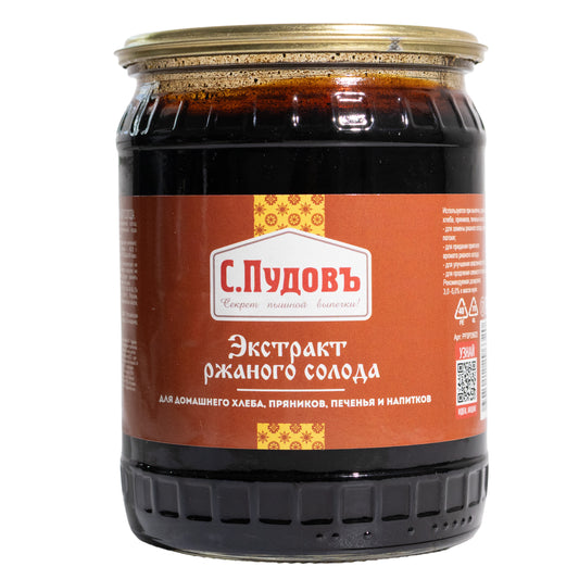 S.Pudov Rye Malt Extract, 22.94oz