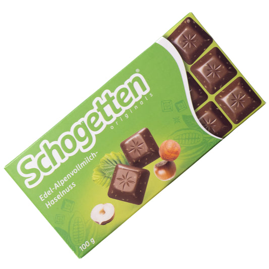 Schogetten Hazelnut Milk Chocolate, 3.53oz
