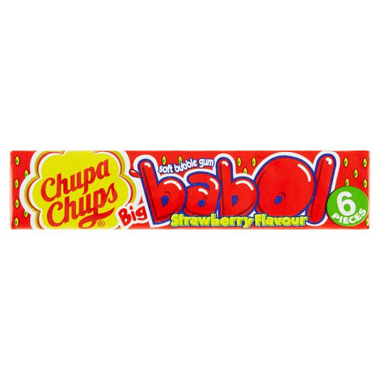 pack of Chupa Chups Strawberry Bubble Gum, 27.6g