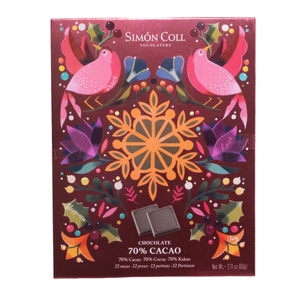 Simon Coll 70% Cacao Dark Chocolate Portions, 2.1oz