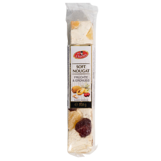 Sir Charles Soft Nougat Fruits & Peanuts Bar, 3.5oz