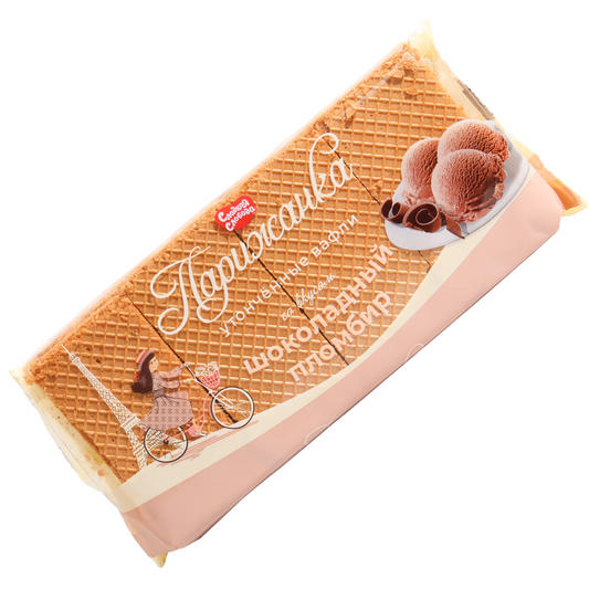 Sladkaya Sloboda Parizhanka Chocolate Ice Cream Wafers, 7.40oz