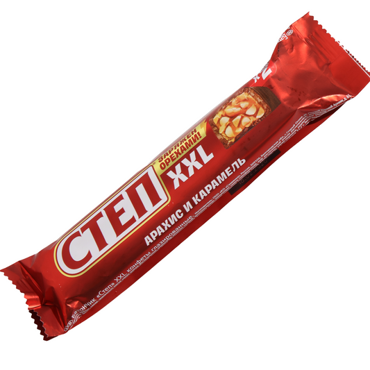 Slavyanka Step XXL Peanut, Hazelnut and Caramel Bar, 2.47oz